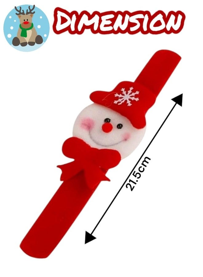 AMYCAUR Merry Christmas Hand Slap Wristbands for Kids, Girl & Boy, Adults Slap Bands are Perfect for Christmas Parties, Birthdays, and New Year Celebrations Return Gifts for Kids (4 Pcs) - Image 2
